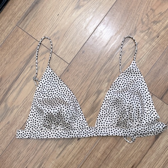 BNWOT Zara Polka Dot Bralette size M - Picture 1 of 2
